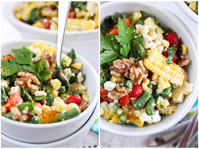 Grill Roasted Corn Salad | by Sonia! The Healthy Foodie