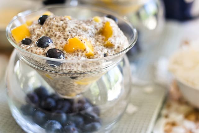 Overnight Mango Blueberry Chia Seeds Pudding | by Sonia! The Healthy Foodie