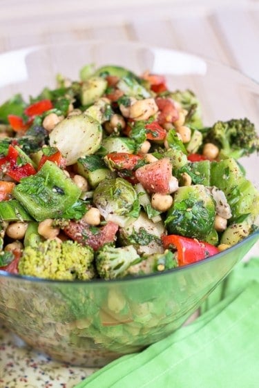 Veggie Overload Chickpea Salad | by Sonia! The Healthy Foodie