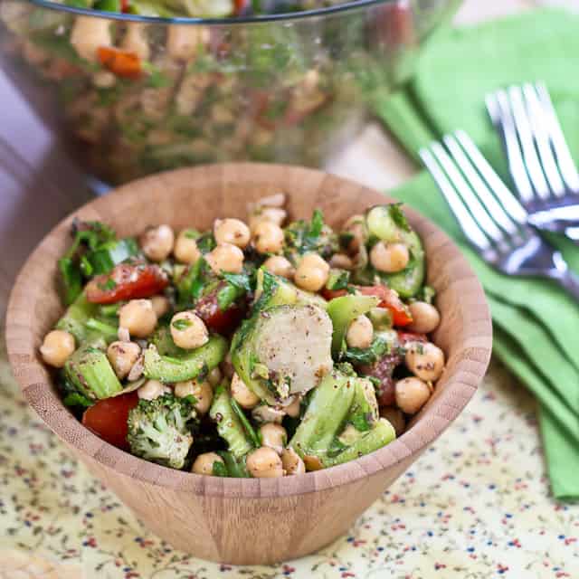 Veggie Overload Chickpea Salad | by Sonia! The Healthy Foodie