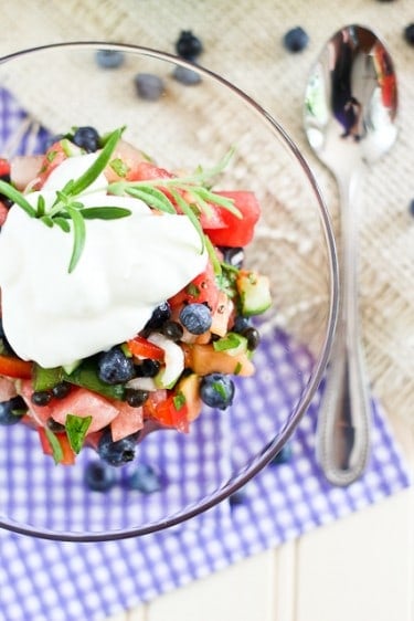 Watermelon Blueberry Salsa | by Sonia! The Healthy Foodie