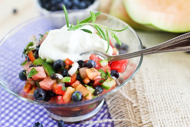 Watermelon Blueberry Salsa | by Sonia! The Healthy Foodie