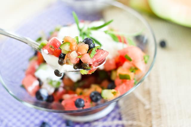 Watermelon Blueberry Salsa | by Sonia! The Healthy Foodie