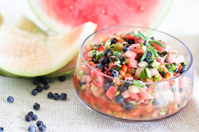 Watermelon Blueberry Salsa | by Sonia! The Healthy Foodie