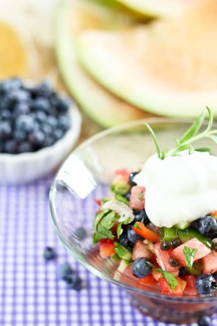 Watermelon Blueberry Salsa | by Sonia! The Healthy Foodie