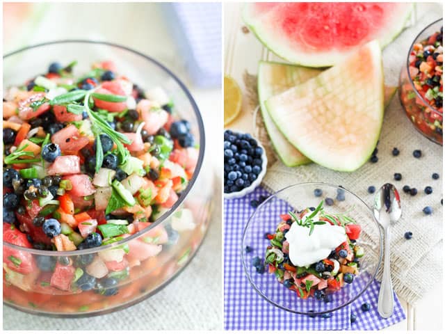 Watermelon Blueberry Salsa | by Sonia! The Healthy Foodie