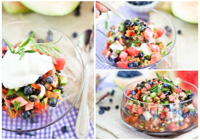 Watermelon Blueberry Salsa | by Sonia! The Healthy Foodie