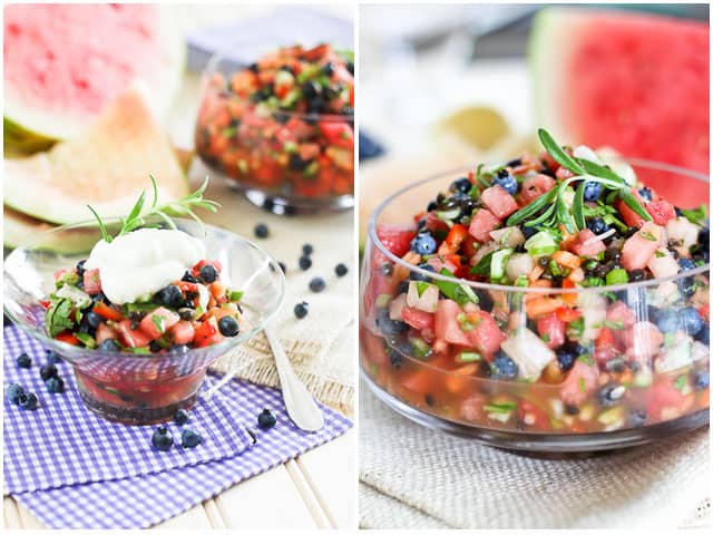 Watermelon Blueberry Salsa | by Sonia! The Healthy Foodie