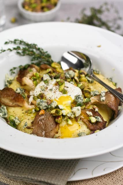 Creamy Polenta with Poached Egg Baked | by Sonia! The Healthy Foodie