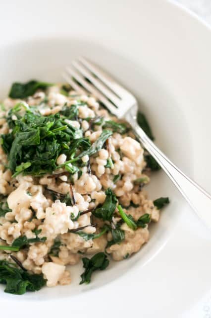 Creamy Spinach Barley Risotto | by Sonia! The Healthy Foodie