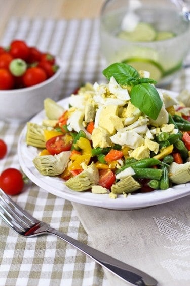 Green Bean Artichoke and Hard Boiled Eggs Salad | by Sonia! The Healthy Foodie