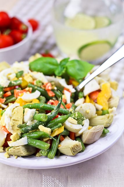 Green Bean Artichoke and Hard Boiled Eggs Salad | by Sonia! The Healthy Foodie