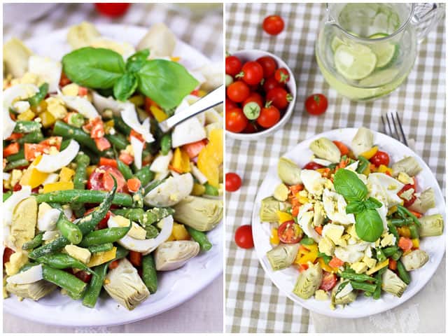 Green Bean Artichoke and Hard Boiled Eggs Salad | by Sonia! The Healthy Foodie