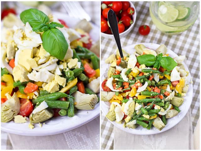 Green Bean Artichoke and Hard Boiled Eggs Salad | by Sonia! The Healthy Foodie