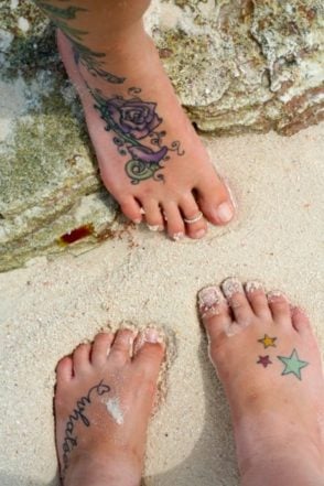 Feet in the Sand - Beautiful Sandy Beach of Playa Blanca