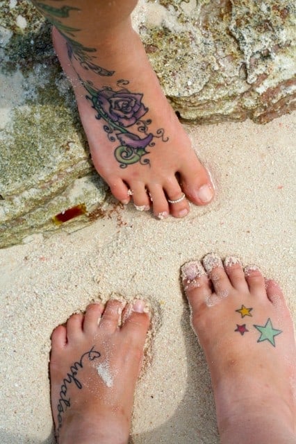 Feet in the Sand - Beautiful Sandy Beach of Playa Blanca 