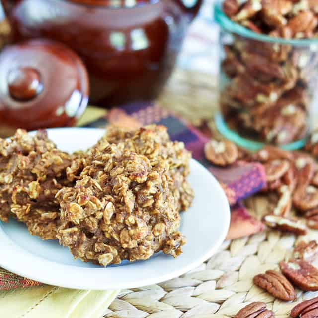 Completely Sugar Free / High Protein Pumpkin Oatmeal Cookies | by Sonia! The Healthy Foodie