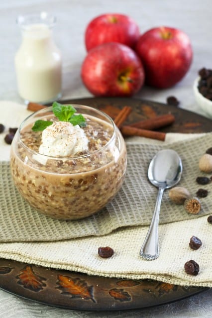 Raisin Cinnamon Wheat Berry Overnight Oats | by Sonia! The Healthy Foodie