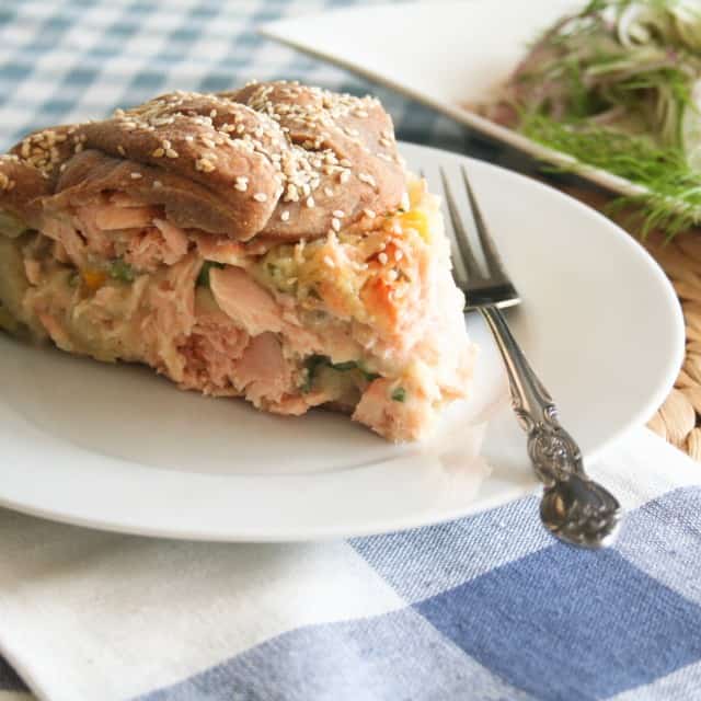 Rustic Salmon Pie | by Sonia! The Healthy Foodie