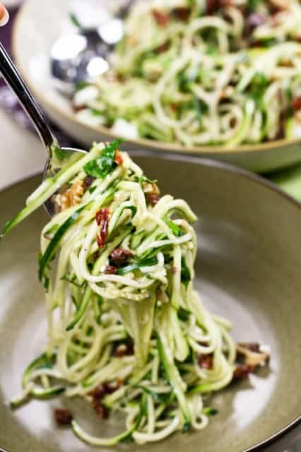 Zucchini Carpaccio Spaghetti Style | by Sonia! The Healthy Foodie