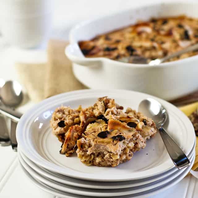 Banana Carob Baked Oatmeal | by Sonia! The Healthy Foodie