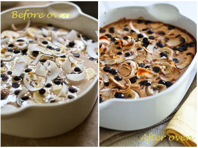 Banana Carob Baked Oatmeal | by Sonia! The Healthy Foodie