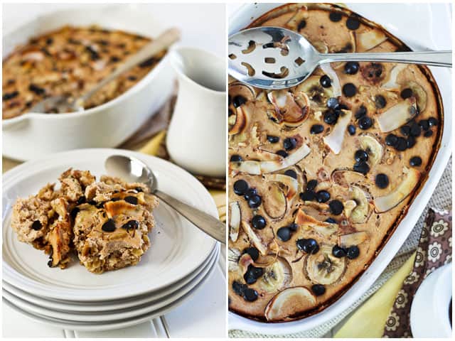 Banana Carob Baked Oatmeal | by Sonia! The Healthy Foodie