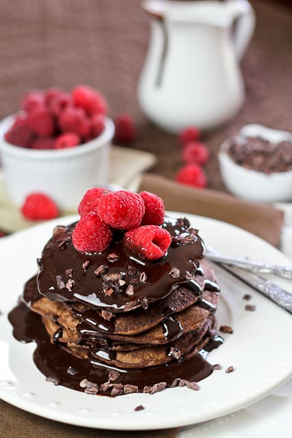 Best Darn Chocolate Pancakes Ever | by Sonia! The Healthy Foodie