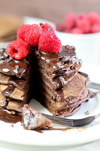 Best Darn Chocolate Pancakes Ever | by Sonia! The Healthy Foodie