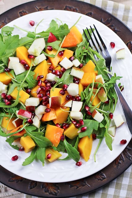 Butternut Squash and Apple Salad with High Protein Blue Cheese Dressing | by Sonia! The Healthy Foodie