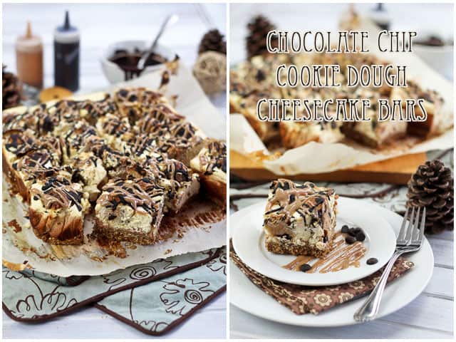 Healthy Chocolate Chip Cookie Dough Cheesecake Bars | by Sonia! The Healthy Foodie