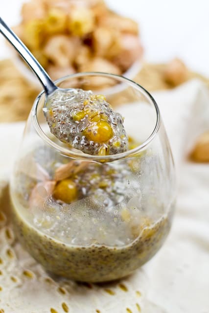 Ground Cherries & Wheat Berries Overnight Chia Seed Pudding | by Sonia! The Healthy Foodie