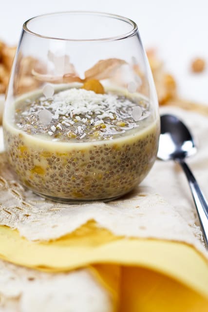 Ground Cherries & Wheat Berries Overnight Chia Seed Pudding | by Sonia! The Healthy Foodie