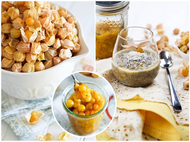 Ground Cherries & Wheat Berries Overnight Chia Seed Pudding | by Sonia! The Healthy Foodie