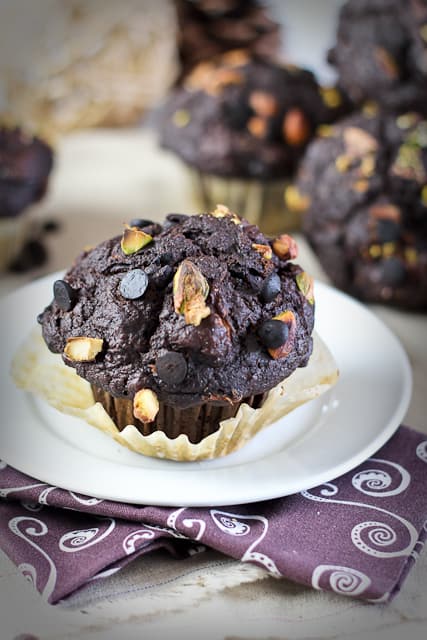 Pumpkin Zucchini Dark Chocolate Muffins | by Sonia! The Healthy Foodie