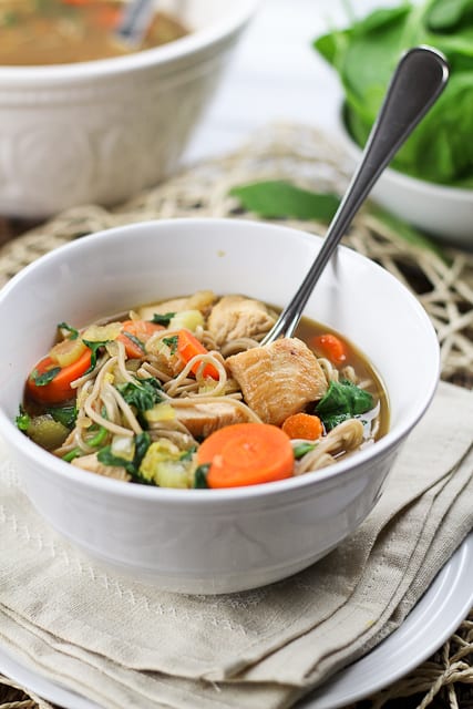 Clean Eating Turkey Soba Noodle Soup