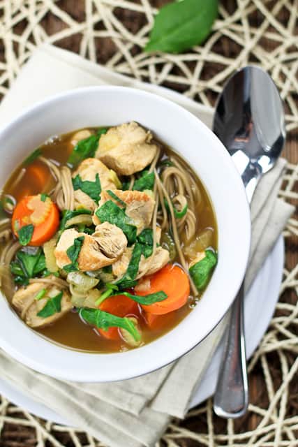 Clean Eating Turkey Soba Noodle Soup