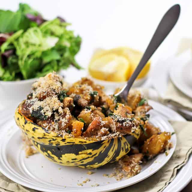 Turkey Stuffed Carnival Squash | by Sonia! The Healthy Foodie