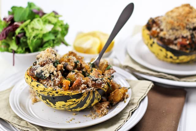 Turkey Stuffed Carnival Squash | by Sonia! The Healthy Foodie