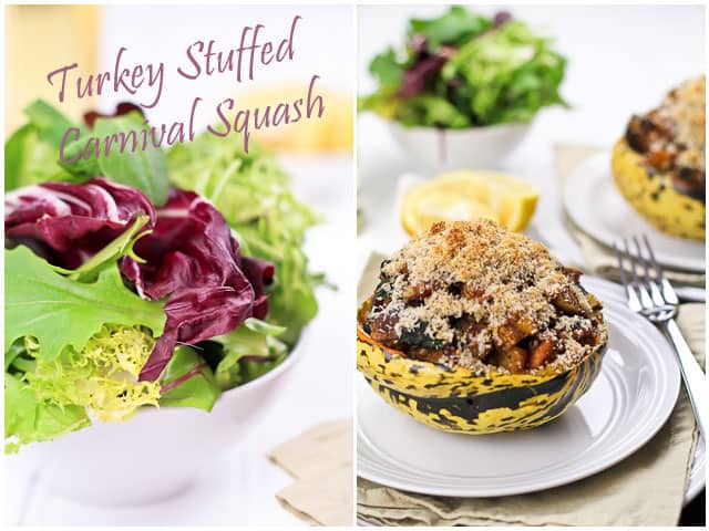 Turkey Stuffed Carnival Squash | by Sonia! The Healthy Foodie