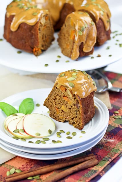 Almost Too Healthy Spicy Apple Pumpkin Bundt Cake | by Sonia! The Healthy Foodie