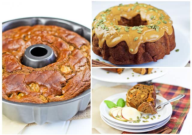 Almost Too Healthy Spicy Apple Pumpkin Bundt Cake | by Sonia! The Healthy Foodie