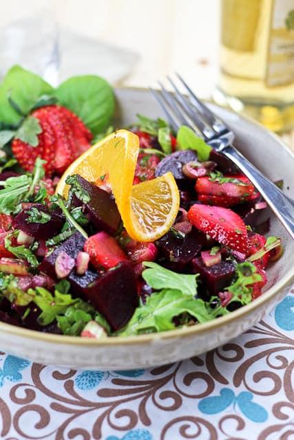 Beet Strawberry and Orange Salad | by Sonia! The Healthy Foodie
