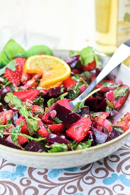 Beet Strawberry and Orange Salad | by Sonia! The Healthy Foodie
