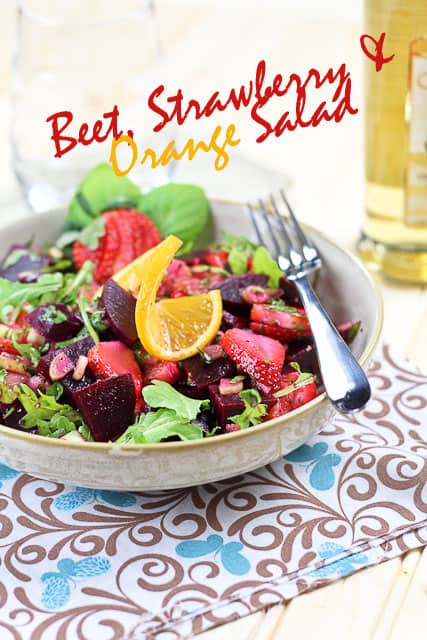 Beet Strawberry and Orange Salad | by Sonia! The Healthy Foodie