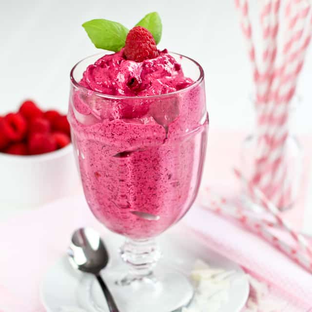 Beet Raspberry Soft Serve - Fat & Sugar Free, High Protein
