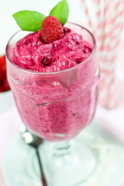 Beet and Raspberry Soft Serve | by Sonia! The Healthy Foodie