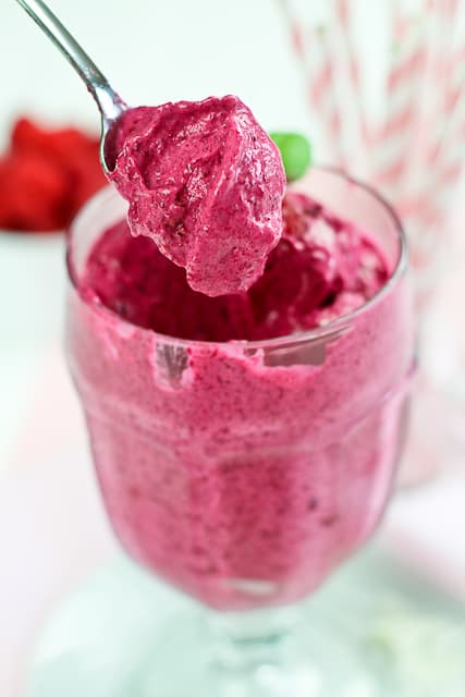 Beet and Raspberry Soft Serve | by Sonia! The Healthy Foodie