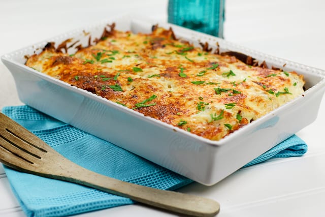 Cheesy Chicken and Artichoke Lasagna | by Sonia! The Healthy Foodie