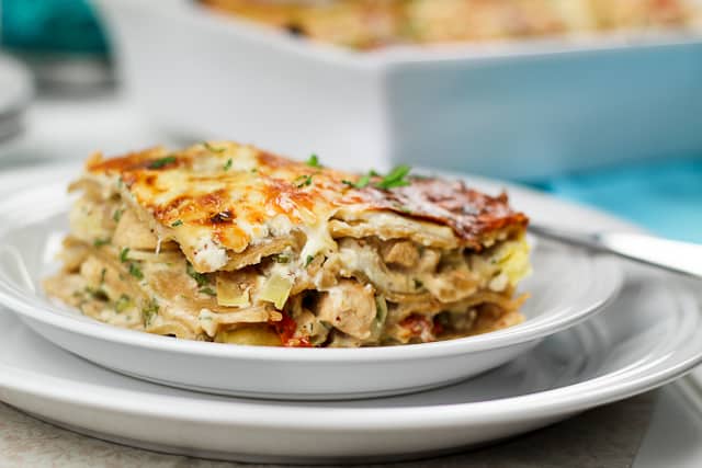 Cheesy Chicken and Artichoke Lasagna | by Sonia! The Healthy Foodie